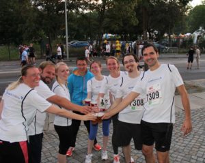 Das SprachUnion-Team nach dem Zieleinlauf
